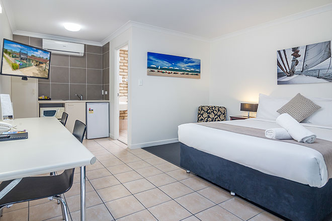 All units are air conditioned with Kitchenette facilities and complimentary Tea and Coffee facilities