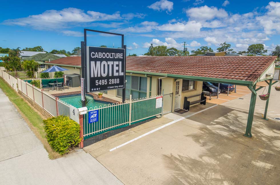 The motel is located in the heart of Caboolture and within walking distance of the train station, Local RSL and Supermarkets.