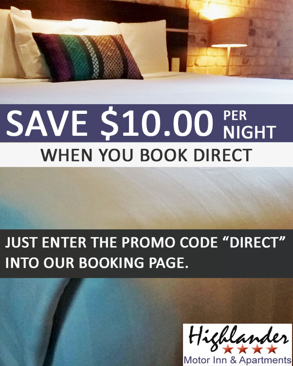 Save $10 Per Night when you book direct. Just enter the promo code "DIRECT" into our booking page.
