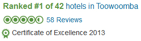 TripAdvisor - Highlander Motor Inn #1 Ranking in ToowoombaTripAdvisor - Highlander Motor Inn #1 Ranking