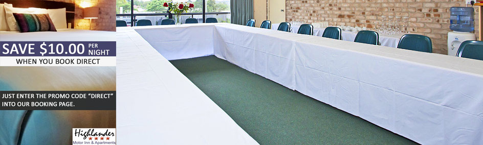 The Highlander Motor Inn is a popular conference venue.